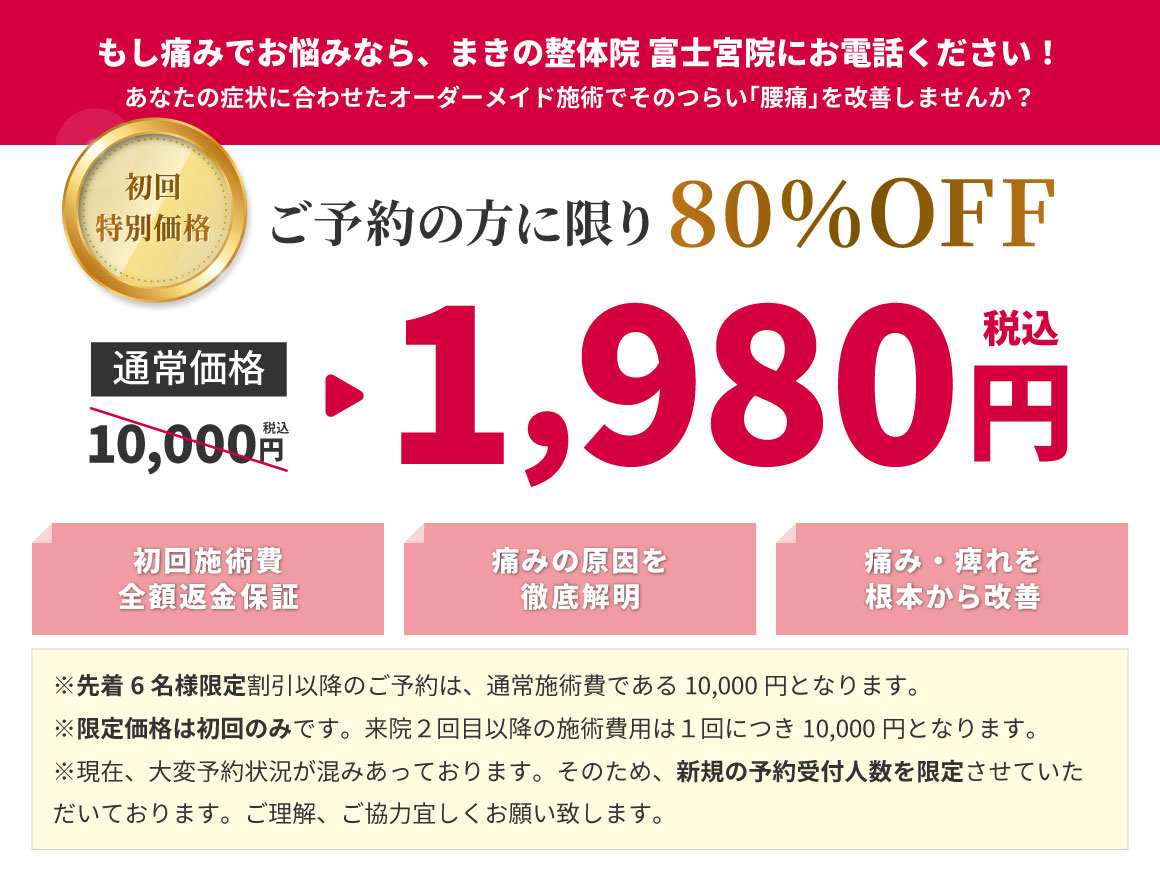 初回特別価格80％OFF